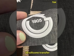 고품질 맞춤식 실리콘 패치 3D 프린팅 엠보스 실리콘 프린팅 로고 열 전달 라벨