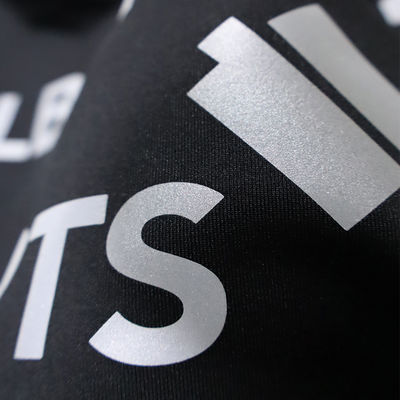 Custom Silver Reflective In the Dark Ink Heat Transfer Label Garment Press 3D Printing Label Heat Transfer for Garment PET Label