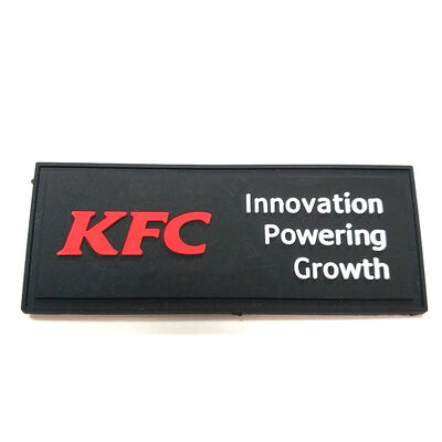 Custom T Shirt Tags 3D Print Applique Textured Badges Labels Pvc Patches on Sew Garment