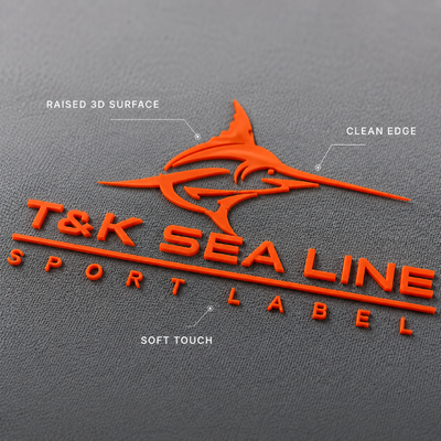 Custom 3D Silicone Heat Transfer Labels for Sportswear Apparel