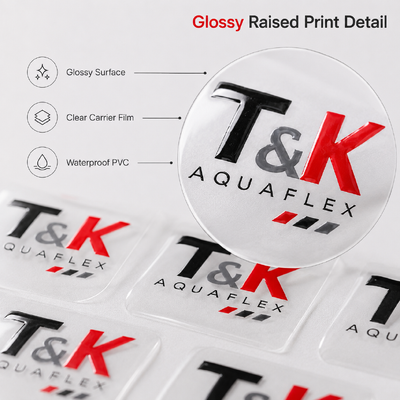 Waterproof PVC Transfer Labels for Custom Apparel Logo Branding Sportswear Jackets Bags Uniforms and Fashion Garments