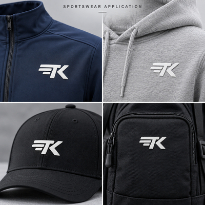 Custom 3D Silicone Heat Transfer Logo Labels for Streetwear Jackets and Fashion Brands