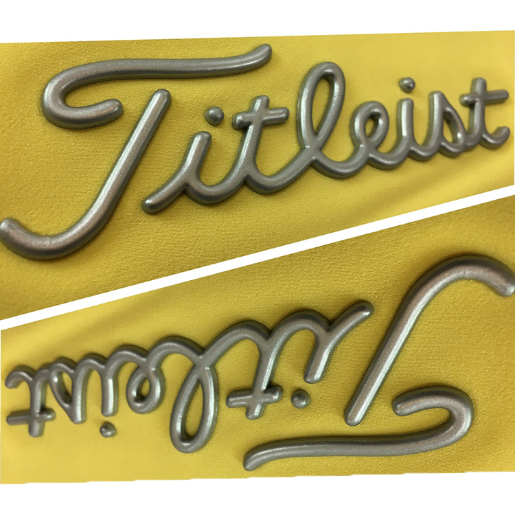 Custom Logo 3D Embossed Eco-Friendly Silicone Heat Transfer Labels for Clothing Use