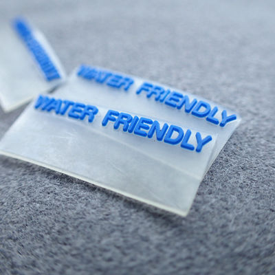 투명한 3D 로고 PVC 특정 개인 앞 의류 브랜드